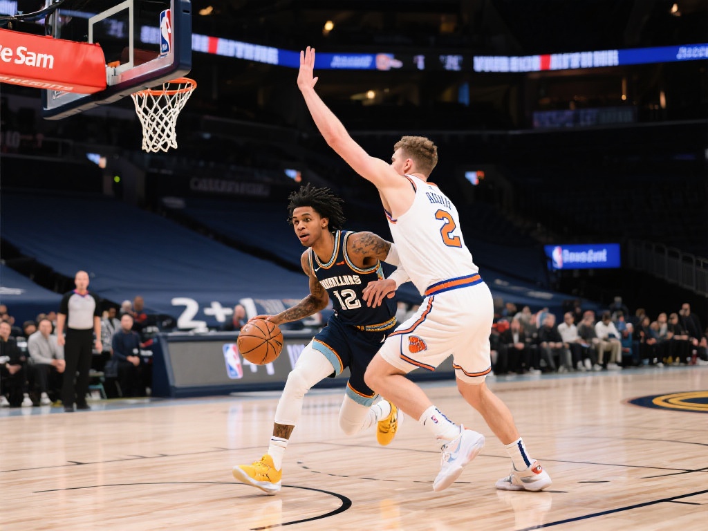 莫兰特强突豪瑟篮下强打2+1