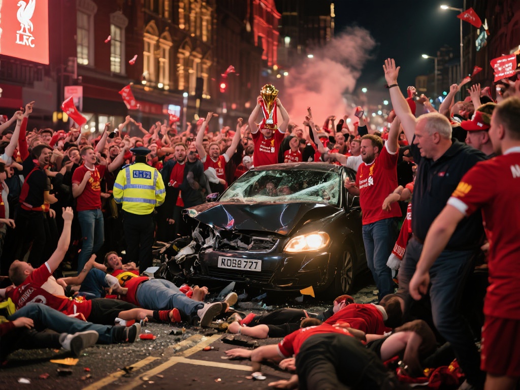 利物浦夺冠庆典突发意外：男子驾车撞人群致27人送医