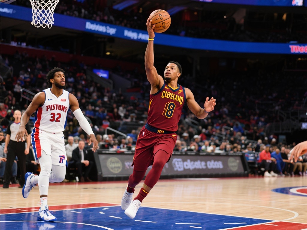 米切尔空砍38分 小哈达威爆发助活塞力克骑士 比赛开场阶段,骑士队的后场核心多诺万·米