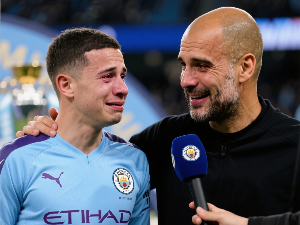 瓜迪奥拉作为曼城主帅，与这位中场核心一起